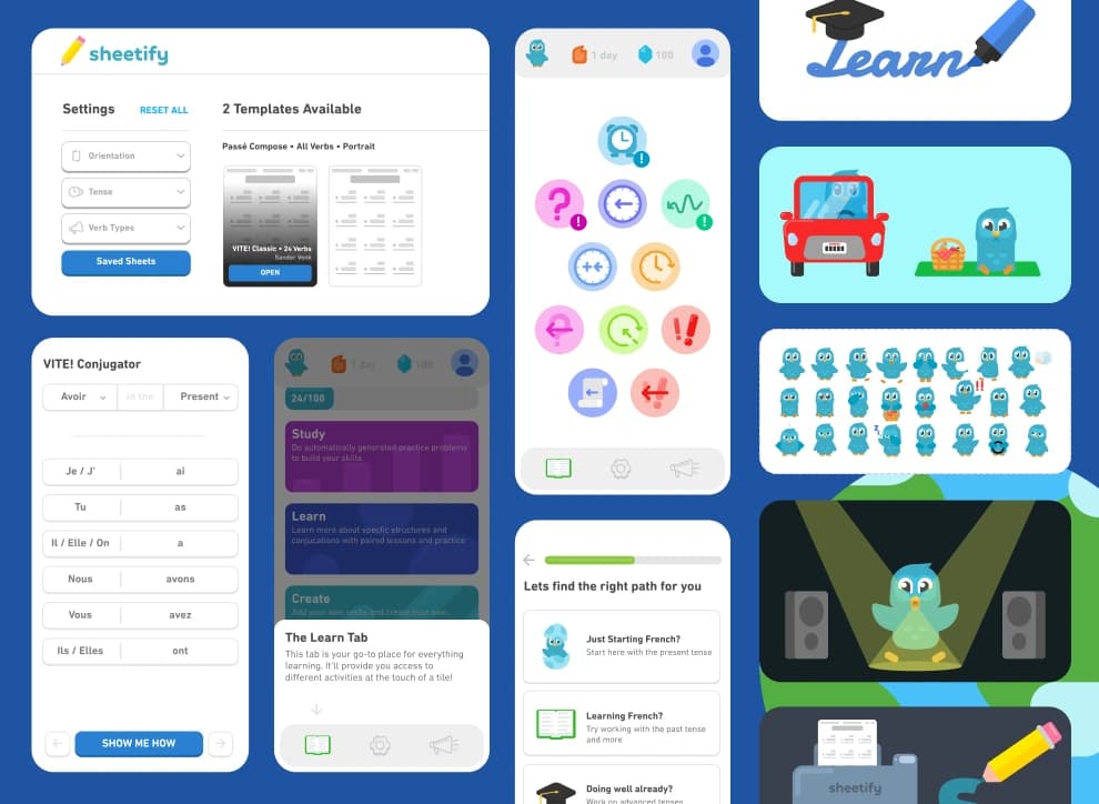 VITE! French Practice For Web: Login Screen